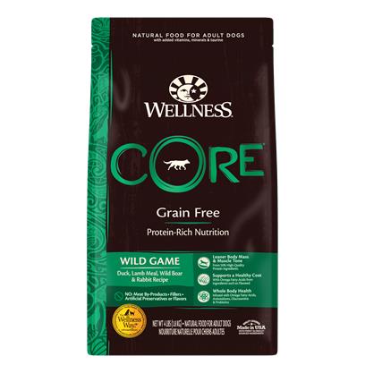 Wellness CORE Natural Grain Free Wild Game Duck, Turkey, Boar & Rabbit Dry Dog Food