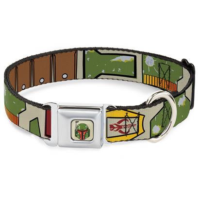 Buckle Down Star Wars Boba Fett Seatbelt Buckle Pet Collar