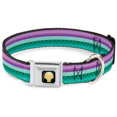 Buckle Down Little Mermaid Clam Shell Seatbelt Buckle Pet Collar