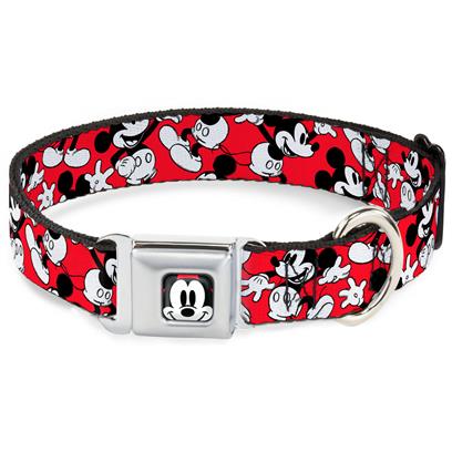 Buckle Down Mickey Mouse Seatbelt Buckle Pet Collar