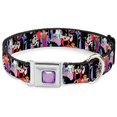 Buckle Down Disney Villains Close Up Seatbelt Buckle Pet Collar