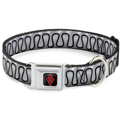 Buckle Down DC Comics Harley Quinn Ruffles Pattern Seatbelt Buckle Pet Collar