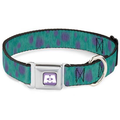 Buckle Down Monsters Inc. Seatbelt Buckle Pet Collar