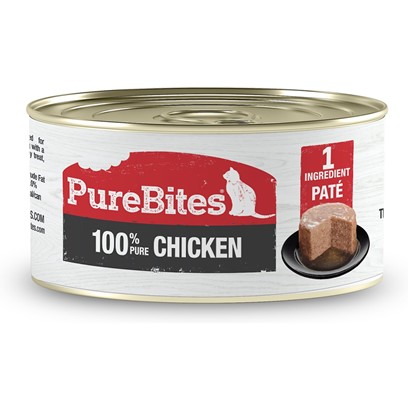 PureBites 100% Pure Chicken Pate Cat Food Topper Treat