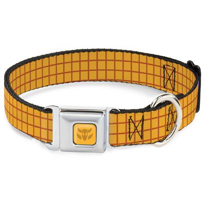 Buckle Down Toy Story Woody Cowboy Plaid Seatbelt Buckle Pet Collar