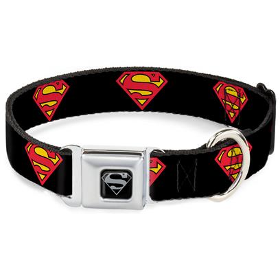 Buckle Down DC Comics Superman Seatbelt Buckle Pet Collar