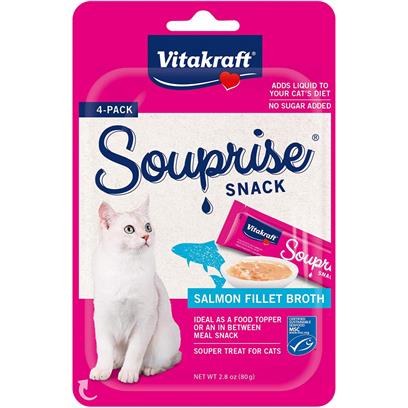 Vitakraft Souprise Snack Salmon Fillet Broth Recipe Cat Treat Food Topper