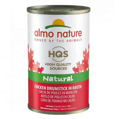 Almo Nature HQS Natural Cat Grain Free Additive Free Chicken Drumstick Canned Cat Food