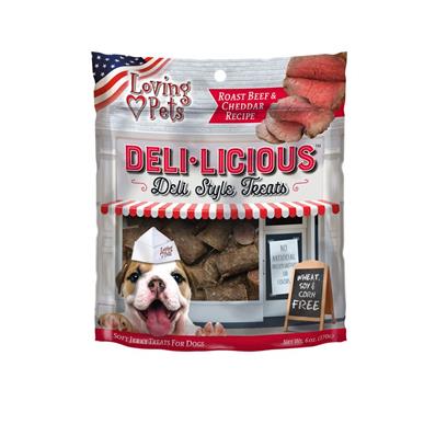 Loving Pets Deli-licious Roast Beef & Cheddar Recipe Dog Treats