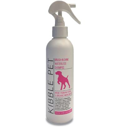 Kibble Pet Brush In Shine Waterless Shampoo Warm Vanilla Amber