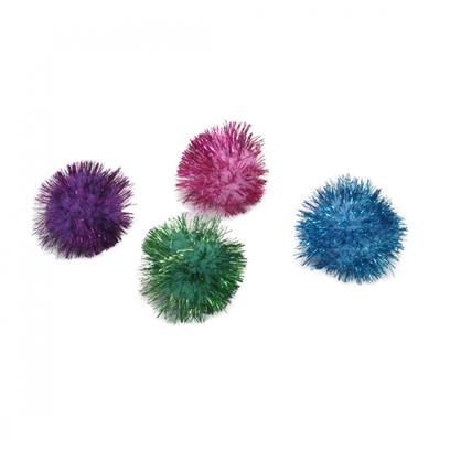 Coastal Pet Products Turbo Ball Glitter Pom Poms Cat Toys