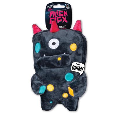 Spunky Pup Alien Flex Ghim Plush Dog Toy
