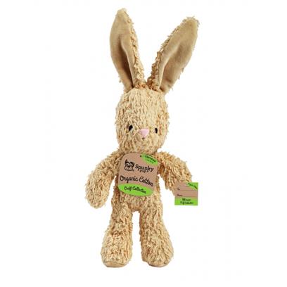 Spunky Pup Organic Cotton Craft Collection Bunny Plush Dog Toy