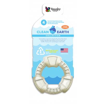 Spunky Pup Clean Earth Recycled Ring Dog Toy