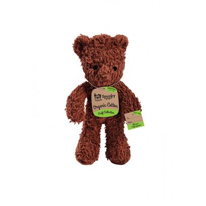 Spunky Pup Organic Cotton Craft Collection Bear Plush Dog Toy