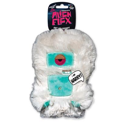 Spunky Pup Alien Flex Harry Plush Dog Toy