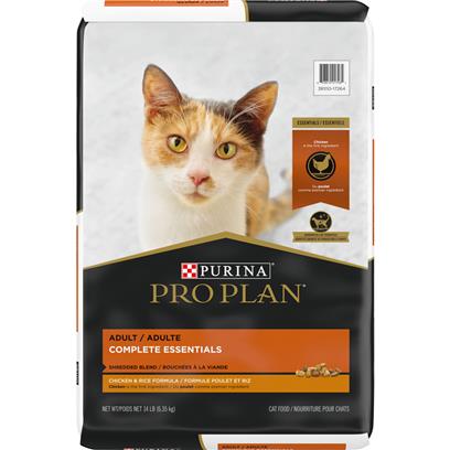 Purina Pro Plan Shredded Blend Chicken & Rice Formula With Probiotics High Protein Dry Cat Food