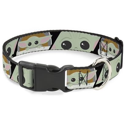 Buckle Down Star Wars The Child Chibi Face Blocks Black Breakaway Cat Collar