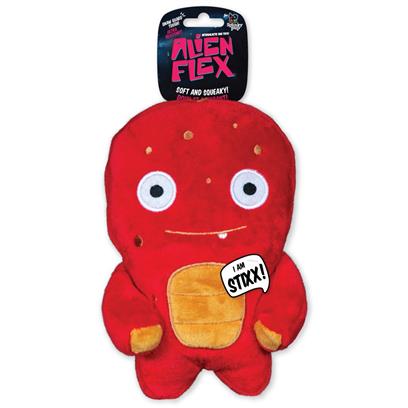 Spunky Pup Alien Flex Stixx Plush Dog Toy