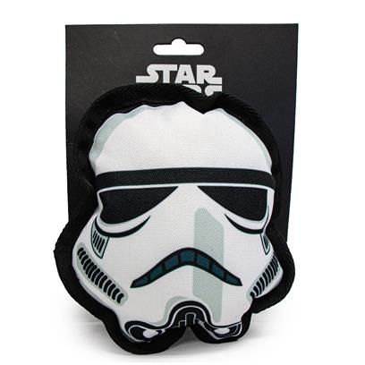 Buckle Down Star Wars Stormtrooper Head Ballistic Squeaker Dog Toy