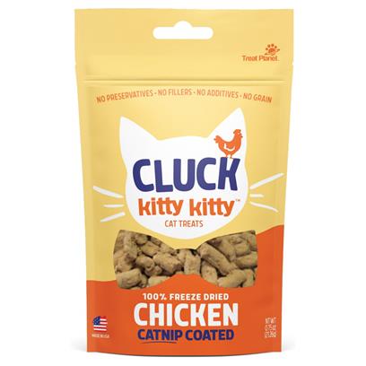 Kitty Kitty Cluck 100 % Freeze Dried Chicken Treat with Catnip Coating