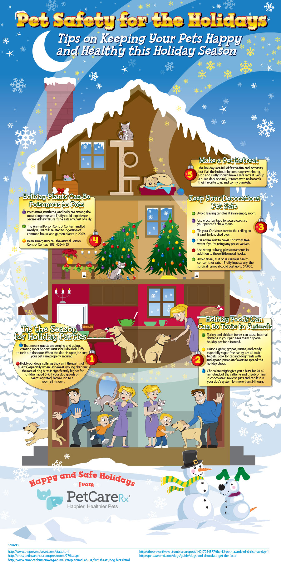 Pet Safety for the Holidays Infographic