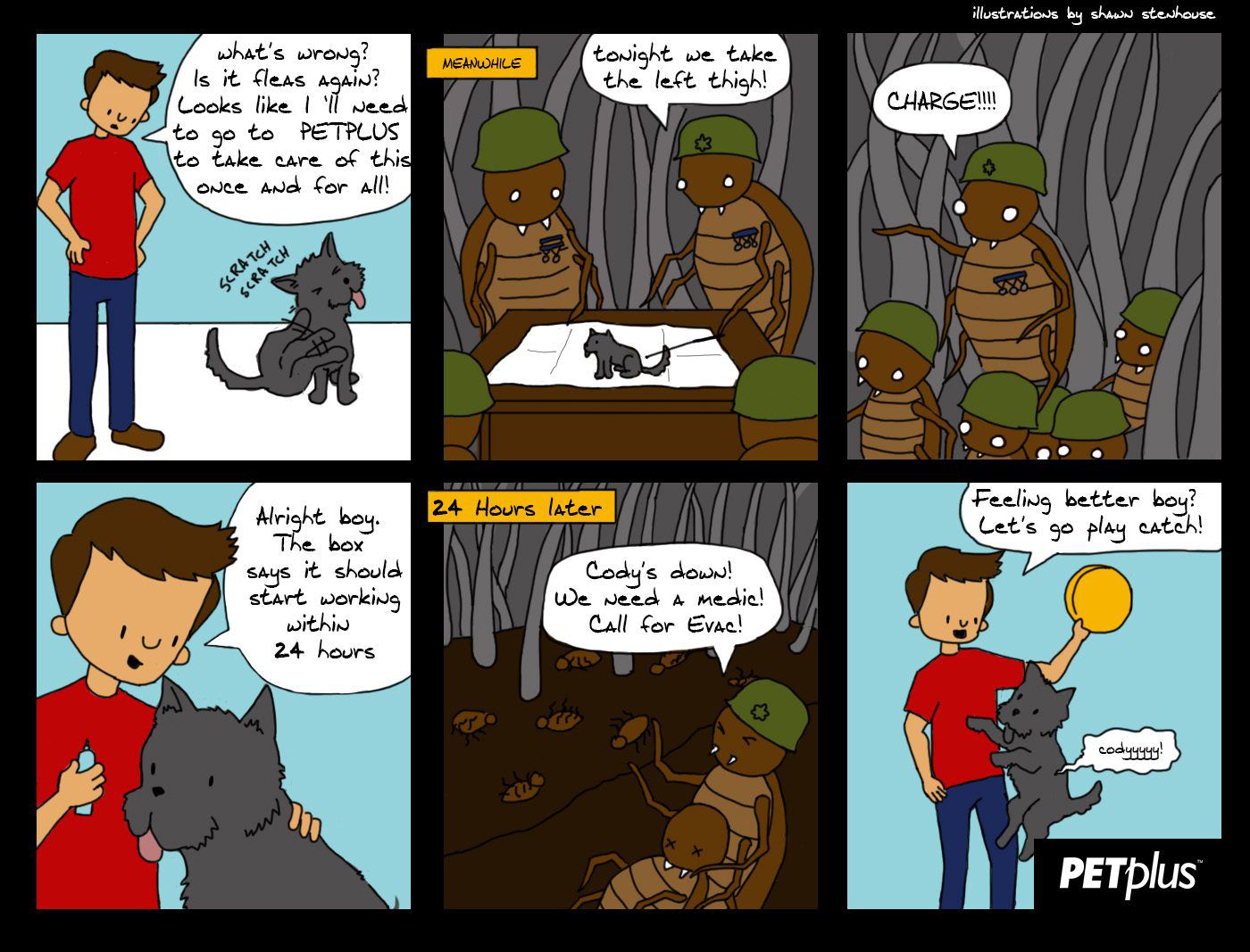 The Dog Fleas of War - A PetPlus Webcomic