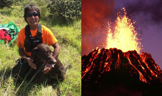 Dog Rescued From 20-Foot Earth Crack at Volcanoes National Park