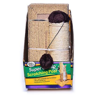 Four Paws Scratching Post With Catnip 20"