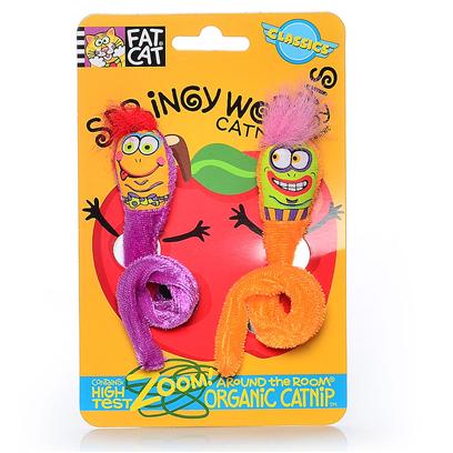 Fat Cat Springy Worms Catnip Toy - 2 pk.
