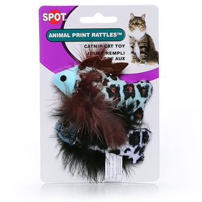 Spot Animal Print Rattle W Nip 2Pk