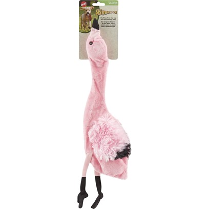 Ethical Mini Skinneeez Plush Dog Toy Pink Flamingo 