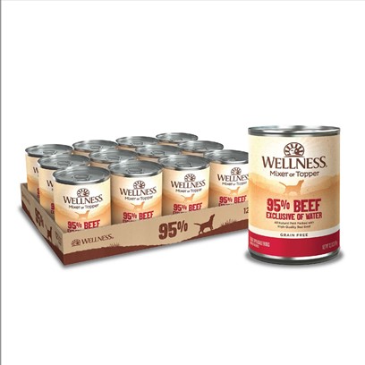 Wellness Canned Dog Food for Adult Dogs 95% Beef