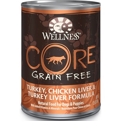 Wellness CORE Grain Free Turkey, Chicken Liver and Turkey Liver Canned Dog Food
