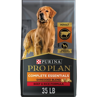 Purina Pro Plan Savor Shredded Blend Beef and Rice Dry Food for Adult Dogs