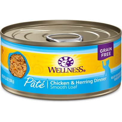 Wellness Chicken & Herring Recipe Canned Cat Food 