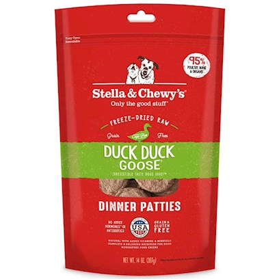 Stella and Chewy's Freeze Dried Duck, Duck, Goose Dinner Dog