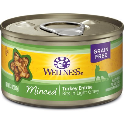 Wellness Minced Turkey Entree Canned Cat Food