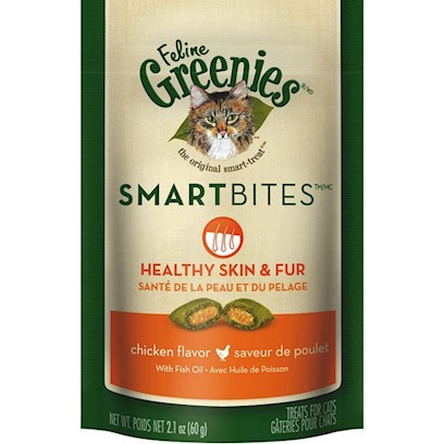Greenies Feline Smart Bites Healthy Skin and Fur