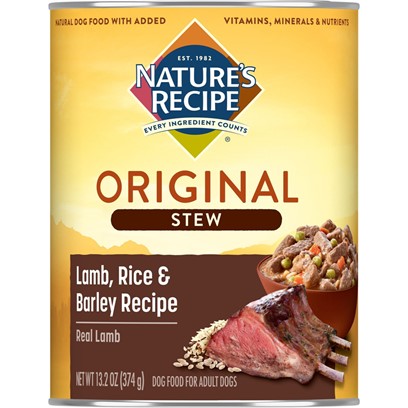 Nature's Recipe Dog Food Easy to Digest Lamb, Rice & Barley Recipe Cuts in Gravy