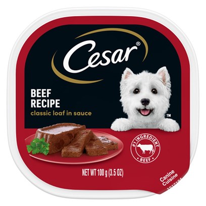 Cesar Canine Cuisine With Beef In Meaty Juices