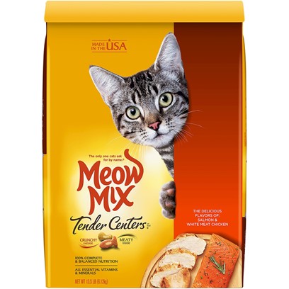 Meow Mix Tender Centers Salmon & White Meat Chicken Flavors