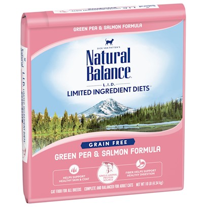 Natural Balance L.I.D. Salmon & Green Pea Dry Cat Recipe 