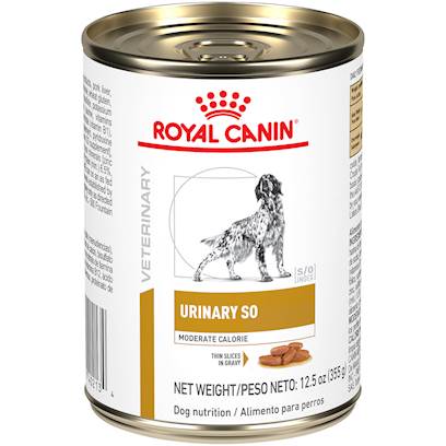 Royal Canin Veterinary Diet Canine Urinary So Moderate Calorie Morsels In Gravy Canned Dog Food