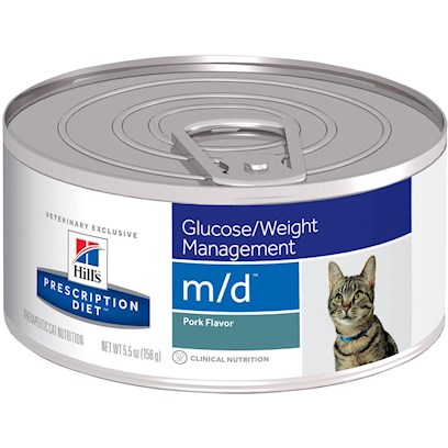 Hill's Prescription Diet m/d GlucoSupport with Liver Flavor Canned Cat Food