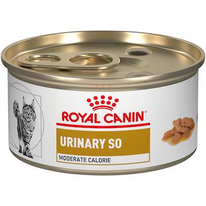Royal Canin Veterinary Diet Feline Urinary So Moderate Calorie Morsels In Gravy Canned Cat Food
