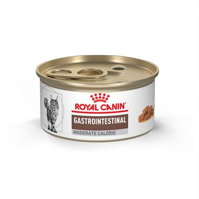 Royal Canin Veterinary Diet Feline Gastrointestinal Moderate Calorie Morsels In Gravy Canned Cat Food