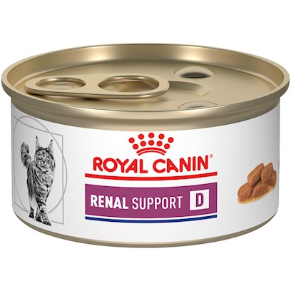 Royal Canin Veterinary Diet Feline Renal Support D Morsels In Gravy Canned Cat Food
