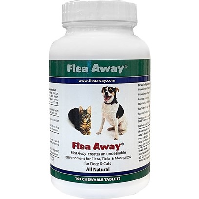 FLEA AWAY Natural Flea, Tick And Mosquito Repellent Chewable Tablets