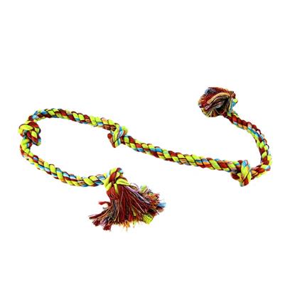 Mammoth Flossy Chews Cottonblend Color 5-Knot Rope Tug 36"